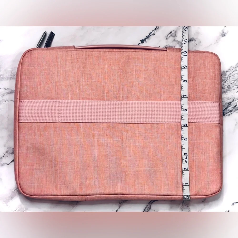 MOSISO || 360 Protective Laptop Sleeve Bag w/ Trolley Belt in Pink 💖NWOT💖